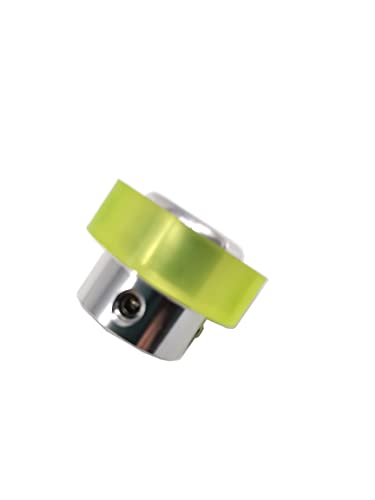 CALT 100mm Perimeter Rotary Encoder Wheel with 6mm Hole, Polyurethane Wear-Resistant Roller
