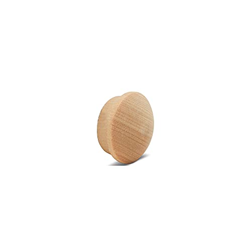 Wood Hole Plugs 3/8 inch Pack of 100 Maple Button Top Wood Plugs for Screw Holes