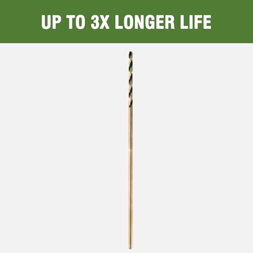 1/8" x 6" Extra Long Drill Bit (6 Pack), Aircraft Extension Drill Bits M2 High Speed Steel for Wood, Soft Metal, Plastic