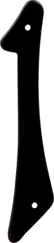 Hillman 4 Inch House Number 1 Black Die Cast Aluminum - Weatherproof Address Sign