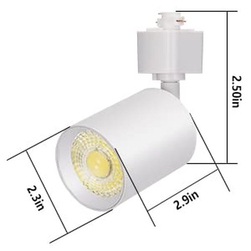 VANoopee 10W Dimmable LED Track Lighting Heads H Type Track Light Replacement Fixtures Bright 3000K Warm White Ceiling Spotlight for Accent Task Art, Flicker Free CRI90+ 24° 800lm White, Pack of 8