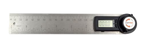 GemRed 82305 Digital Angle Finder Protractor Stainless Steel 7 Inch 200mm