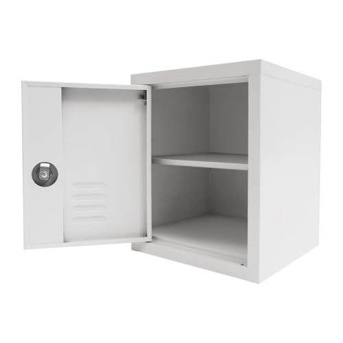 Lockable Metal Storage Cabinet 2-Compartment Locker | HIPUDNLM