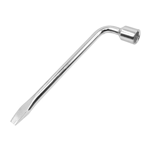 YXQ Car Spare Tire Lug Wrench for Jack 19mm/0.75" L Type Hexagon Slotted End Socket Repair Tool