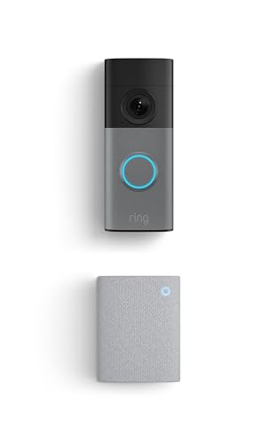 Ring Wired Doorbell with Chime - 2nd Gen, Speckled Gray & White