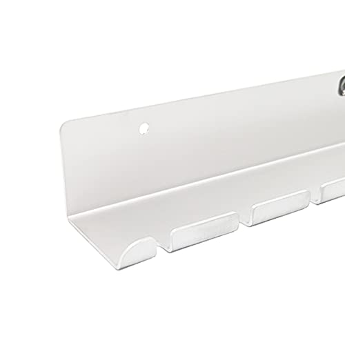 Pit Posse PP3118 Air Tool Pneumatic Rack Holder Organizer for Enclosed Trailer Garage Shop - Made in USA - Holds up to 10 Air Tools - Aluminum Tool Storage (Silver)