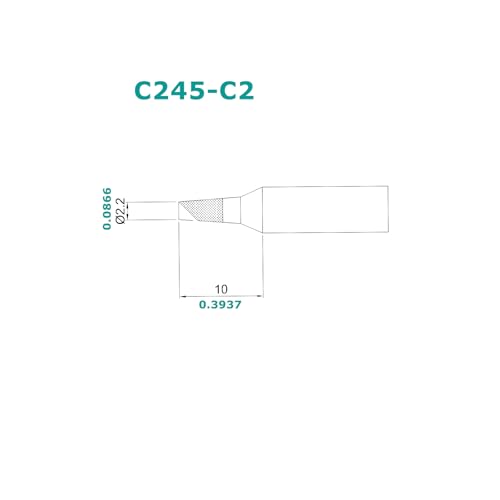C245-C2 Soldering Iron Tips, Replacement Tip for C245-102, Constant Temperature Solder Iron Head Compatible with JBC Soldering Station Tools