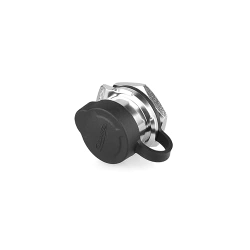 CNLINKO Waterproof 2 Pin Circular Power Connector IP68 with Black Single-Hole Socket