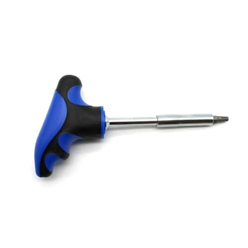 1/4 Inch T-Handle Hex Bit Holder Screwdriver, 5 Inch Long, Screwdriver Handle for Holding Bits and Screws with Non-slip Material