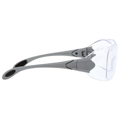 MCR Safety Glasses OG110AF Law Over The Glass Safety Dialectric Glasses, Polycarbonate Clear Lens with UV Protection, Scratch Resistant and Anti-Fog Coating , 1 Pair
