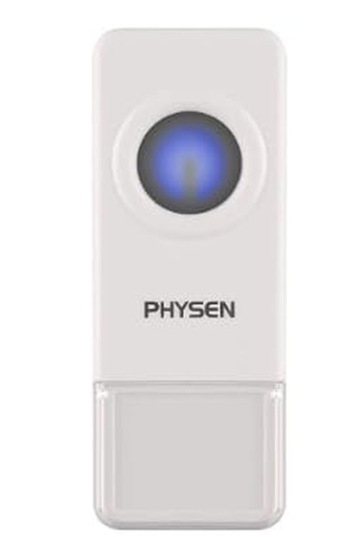 Wireless Doorbell Transmitter PHYSEN Single Push Button for Home/Classroom Doorbell without Receiver White