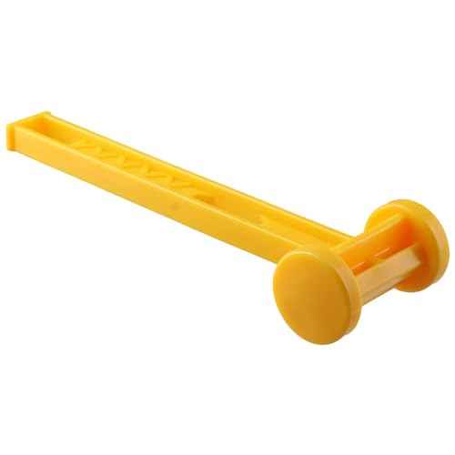 Yellow Camping Hammer, Portable Double-Faced Plastic Tent Stake Peg Mallet Remover for Outdoor Tent Accessory without Damage