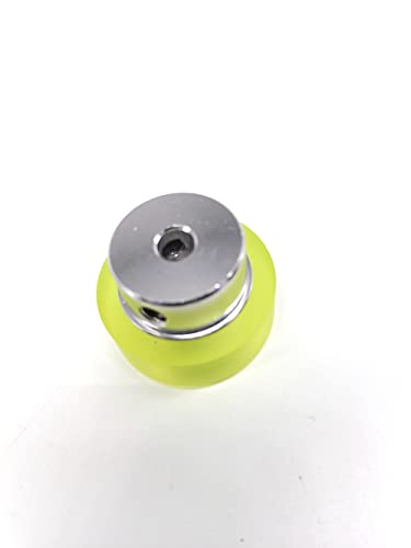 CALT 100mm Perimeter Rotary Encoder Wheel with 6mm Hole, Polyurethane Wear-Resistant Roller