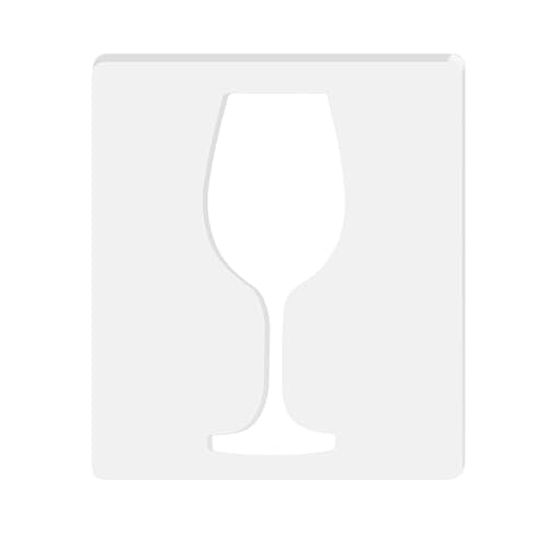 Wine Glass Router Templates, Acrylic Router Inlay Template for Woodworking, 5mm Thick Decorative Template Router Jig Woodworking Craft Tracing Stencils Guide Tool