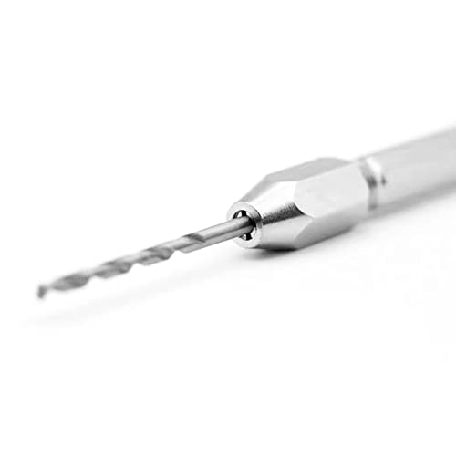 4pcs Double Ended Pin Vise Micro Drill Bit Set, Hexagonal Twist Drill for Glasses, Handicraft, Jewelry, Watch Making