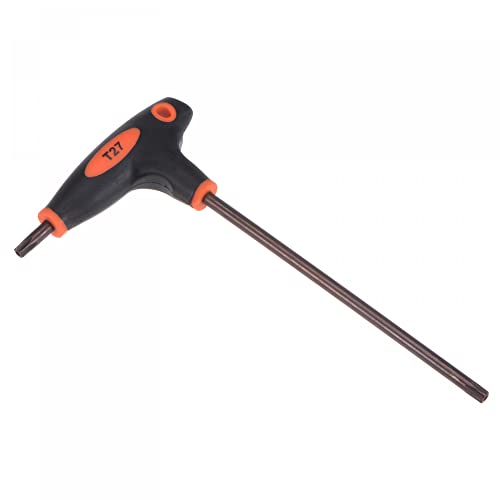 uxcell T27 Anti Tamper Proof Torx Key T-Handle Dual End Wrench, S2 Steel