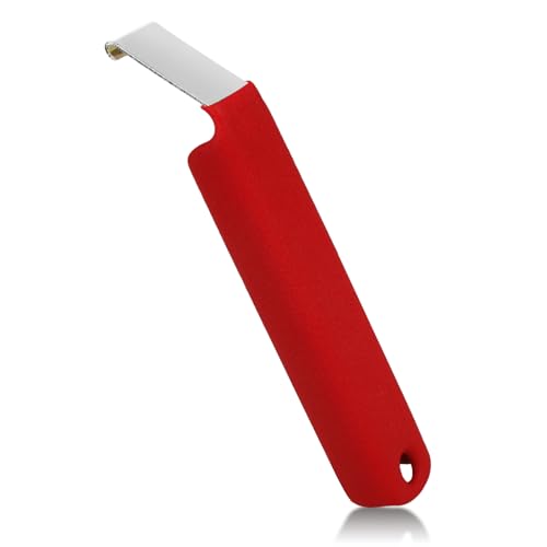 Vinyl Siding Removal Tool Fits for Reattach Siding Repair, Steel Blade Siding Zip Tool Extra Long Non-Slip Grip Handle£¨Red£©
