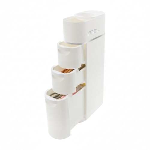 Tuxiatron Slim Bathroom Storage Cabinet with 3 Drawers & Space Organizer
