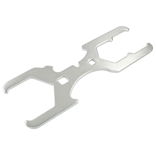 3 Way Plumbers Wrench, Sink Drain Wrench Fits 1-3/4 Inch, 2 Inch, 2-1/2 Inch Nuts, Basket Strainer Wrench Multifunction Plumbing Wrench for Installing, Locking Nuts