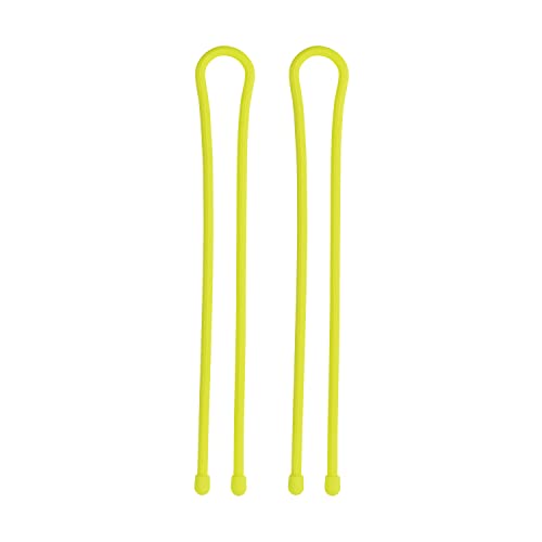 Nite Ize GT24-33-2R3 Original Gear Tie, 24", Neon Yellow, 2 Pack, Made in The USA