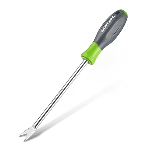 WORKPRO 11.5-Inch Dandelion Weeder Puller Tool with PP+TPR Soft Handle