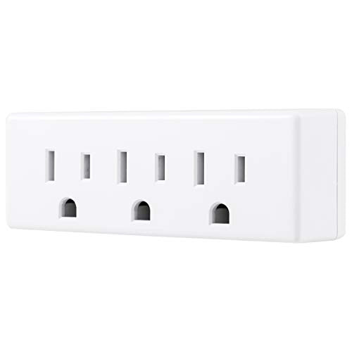 GE White 3-Outlet Wall Power Extender, Indoor Indoor Use, 1 Pack