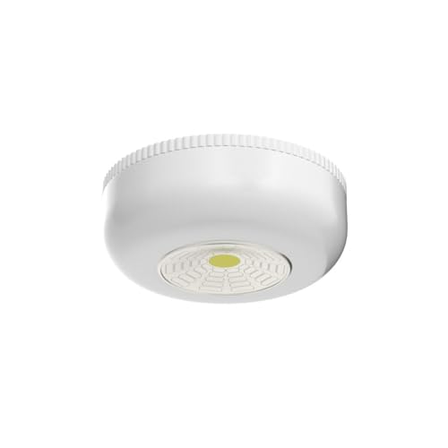 VICOX White 6-Pack Battery-Powered Push Tap Lights Self-Adhesive Puck Lights