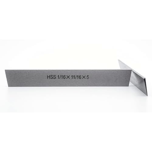 Set of 2 HSS Blades for Lathe Parting Cut Off Blade (1/16x11/16x5 Inch)
