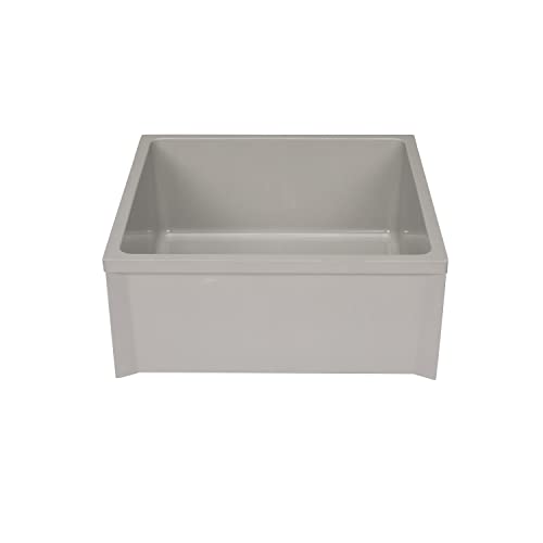 Zurn Z1996-24 24x24 Inch Mop Basin with PVC Drain and Stainless Steel Strainer