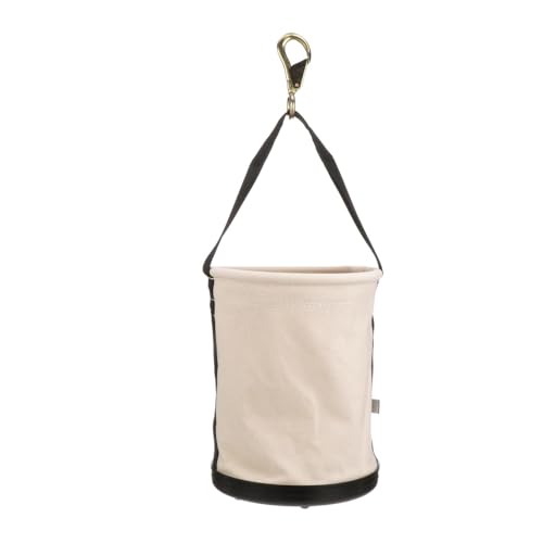 Klein Tools 5109SLR Canvas Tool Bucket with Plastic Bottom, 150 lb Load