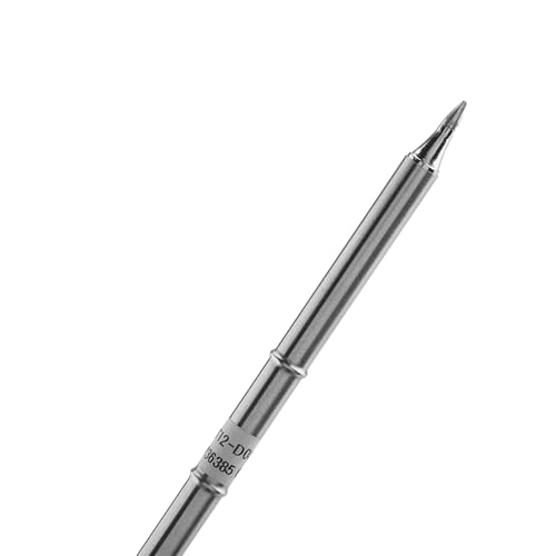 T12 Series Soldering Iron Tips, Stainless Steel Soldering Tips, Copper Solder Tips, Soldering Station Tip Welding Tool Replacement for FX-951 Rework Station (T12-D08)