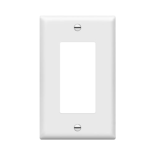 ENERLITES Standard Size White Decorator Light Switch Wall Plate Cover