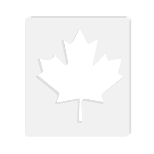 Maple Leaf Router Templates, Acrylic Router Inlay Template for Woodworking, 5mm Thick Decorative Template Router Jig Woodworking Craft Tracing Stencils Guide Tool