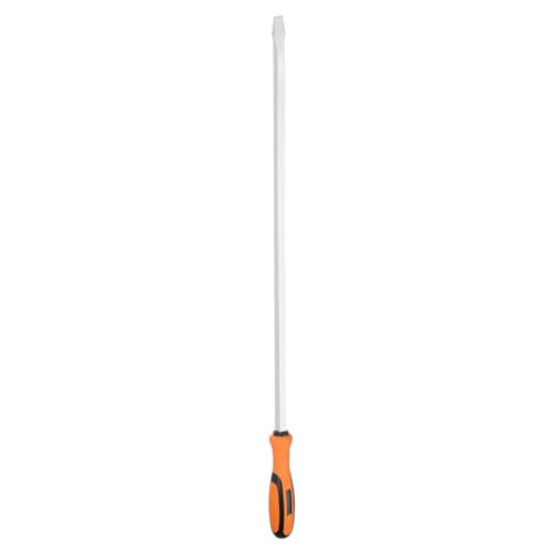 HARFINGTON Slotted Screwdriver SL13 38" Extra Long 31" Square Shank CR-V Flat Head Screwdrivers with Striking Cap for Industry and Automobile Repair