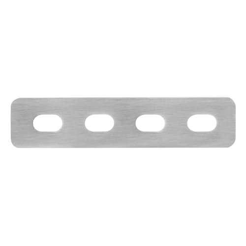 20 Pack Flat Steel Mending Plates with Slots for 5/16" Bolts - Reinforcing Brackets