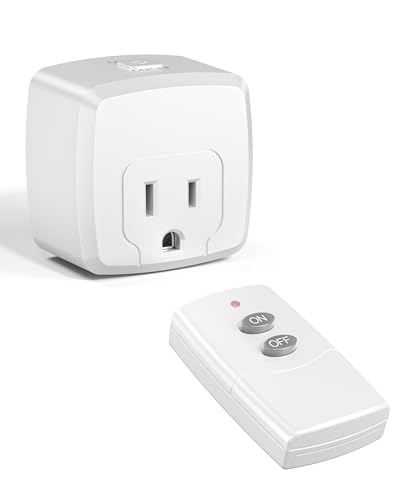 HBN Remote Control Outlet Plug with 1 Remote - Wireless Wall Socket Switch