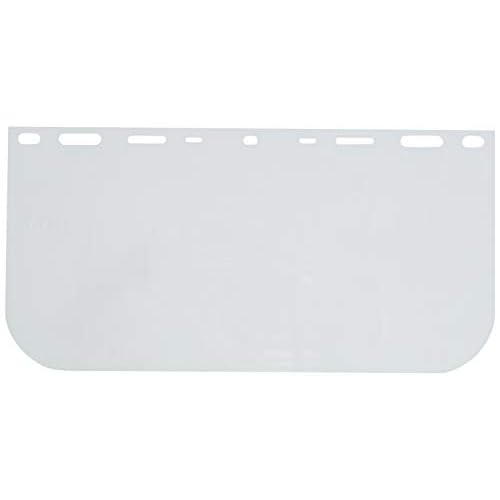 Replacement Face Shield, 8"x 15.5"x .040, Clear Polycarb, Model 15151