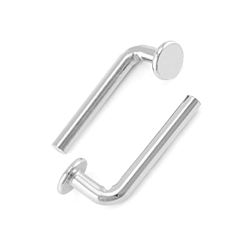 QWORK Pallet Rack Drop Pin, 50 Pcs M8x57mm Accessory Shelving System, Heavy Duty J Bolt Safety Universal Pins, Cross Beam Locker Drop Pin for Warehouse, Home