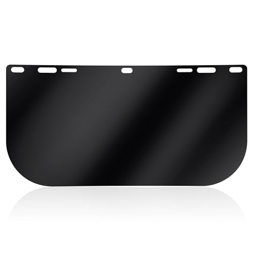 Feekoon 1 Pack Face Shield Replacement Lens, 15.5'' x 8'' Tinted Full Face Shield Compatible with Hobart 770580, Protective Safety Visor Replacement for Welding, Grinding, DIY, Cosplay Helmet