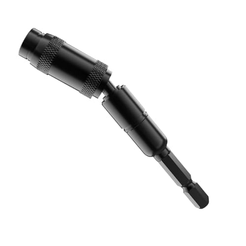 Pivoting Bit Tip Holder 1/4¡±Magnetic Screw Drill Tip Pivot Screwdriver Bit Holder Magnetic Screw Holder Extender Bendable in 20¡Æ Angle for Corners or Tight Spots (88mm)
