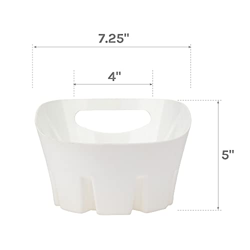 JS Jackson Supplies Universal White Plastic Drip Tray for Toilet Plunger