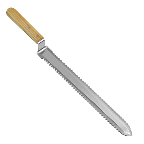 Professional Hive Uncapping Knife - Stainless Steel Serrated Honey Extraction Tool for Wax Removal and Beehive Maintenance