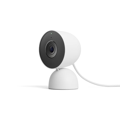 Google Nest Cam Indoor Wired 3rd Gen Security Camera Snow Edition
