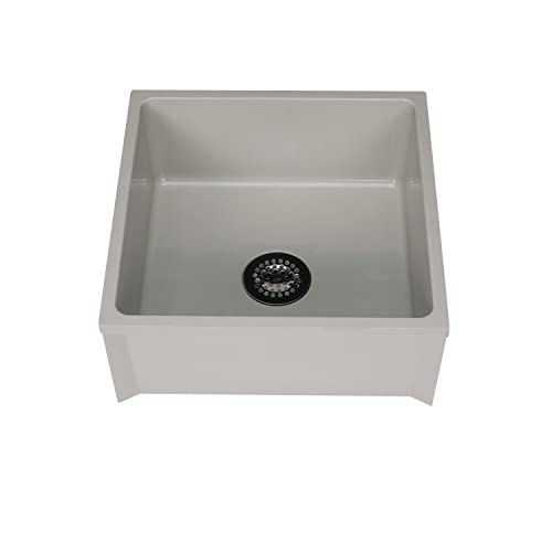 Zurn Z1996-24 24x24 Inch Mop Basin with PVC Drain and Stainless Steel Strainer