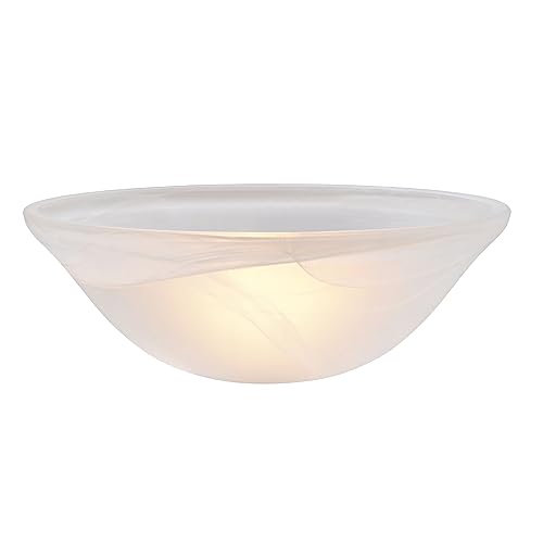 Transitional Aspen Creative 11-1/2" Alabaster Glass Shade for Medium Base Fixtures