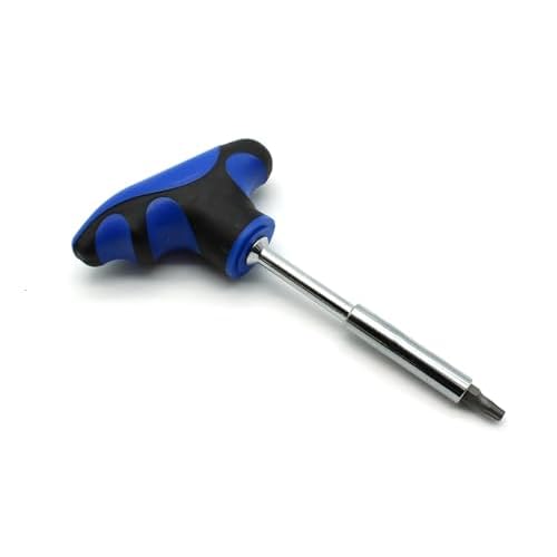 1/4 Inch T-Handle Hex Bit Holder Screwdriver, 5 Inch Long, Screwdriver Handle for Holding Bits and Screws with Non-slip Material