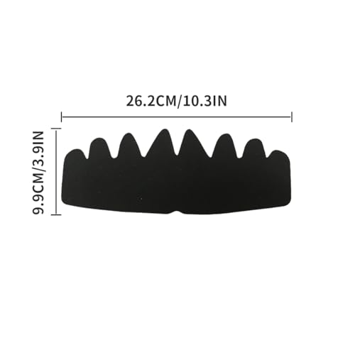 10Pcs Black Baseball Caps Inserts Shapers Flexible Hat Liner£¬Reusable Felt Shapers Hat Sweat Liner for Snapback Caps (Eight Corners)