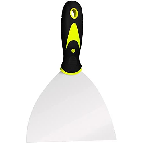 DEKEones Putty Knife Scrapers, 6 Inch Spackle Knife, Metal Scraper Tool for Drywall Finishing, Plaster Scraping, Decals, and Wallpaper