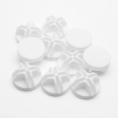 30Pcs Wire Cube Connectors Plastic Grid Cube Organizer Connector for Modular Closet Storage Organizer & Wire Shelving (White)