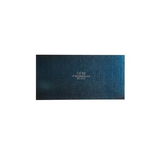 Rectangle Card Scraper - Precision Cabinet Multi-use Scraper for Woodworking, Wood Fine Finishers, Glue Scraper, Quality Handcrafted Card Shaping Tool - Made in USA, 1 Quantity - Blue